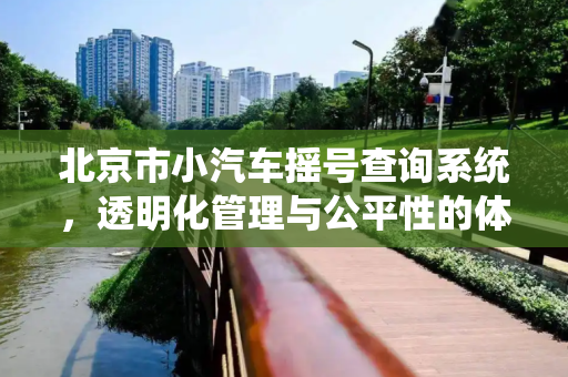 北京市小汽车摇号查询系统，透明化管理与公平性的体现,北京市小汽车摇号查询系统