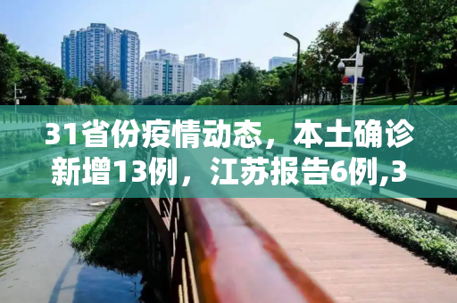 31省份疫情动态，本土确诊新增13例，江苏报告6例,31省份新增本土确诊13例江苏6例