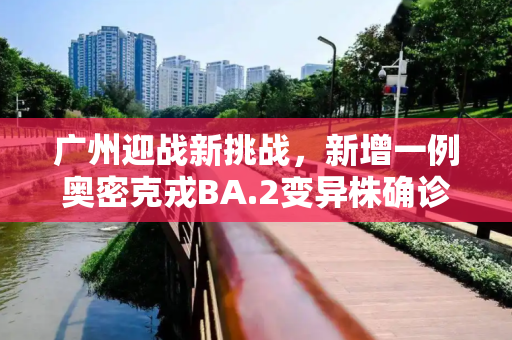 广州迎战新挑战，新增一例奥密克戎BA.2变异株确诊病例,广州新增一奥密克戎BA.2确诊