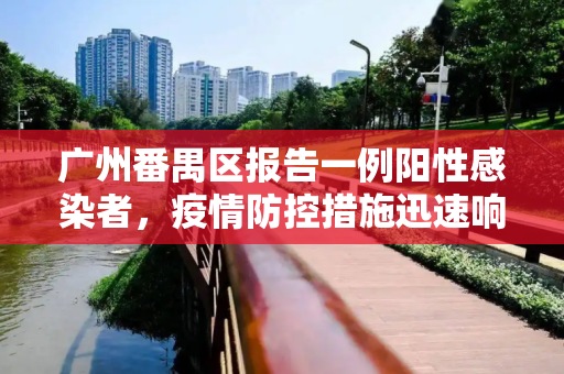 广州番禺区报告一例阳性感染者，疫情防控措施迅速响应,广州番禺报告一例阳性感染者