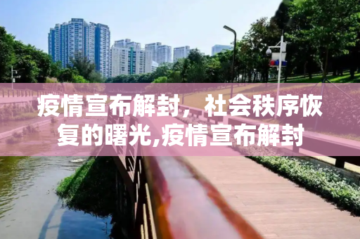 疫情宣布解封，社会秩序恢复的曙光,疫情宣布解封