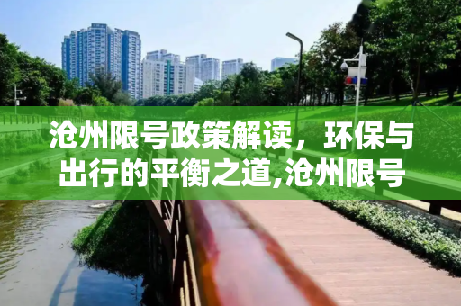 沧州限号政策解读，环保与出行的平衡之道,沧州限号