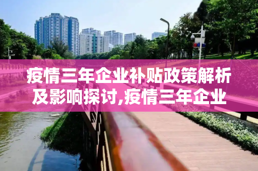 疫情三年企业补贴政策解析及影响探讨,疫情三年企业补贴政策解析及影响探讨