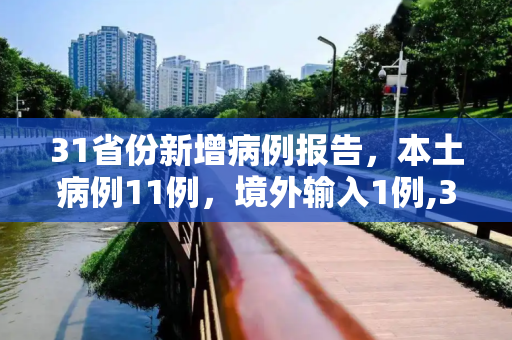 31省份新增病例报告，本土病例11例，境外输入1例,31省份新增11例本土1例